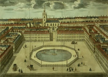 St. Jamess Square, voor Stows Survey of London, uitgegeven 1754